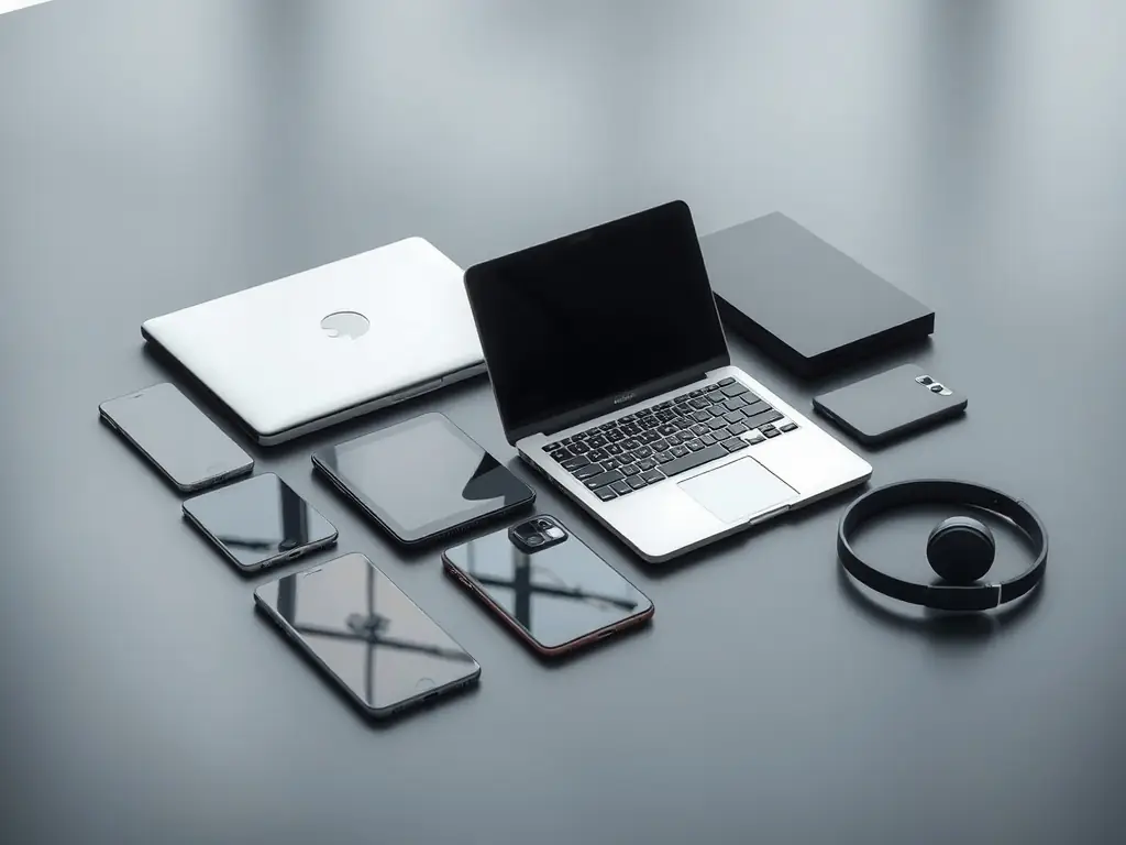 A photograph of various electronic devices such as smartphones, laptops, and tablets, representing the electronics category on NeedHubs.